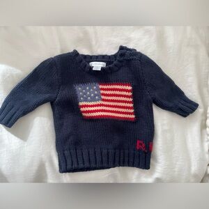 Ralph Lauren Flag Sweater for Baby